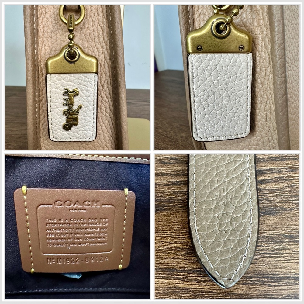 New Coach Emery Crossbody 21 In Colorblock Chalk Multi - Picture 7 of 12